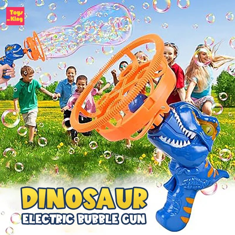 Dinossauro com Bolhas de Sabão