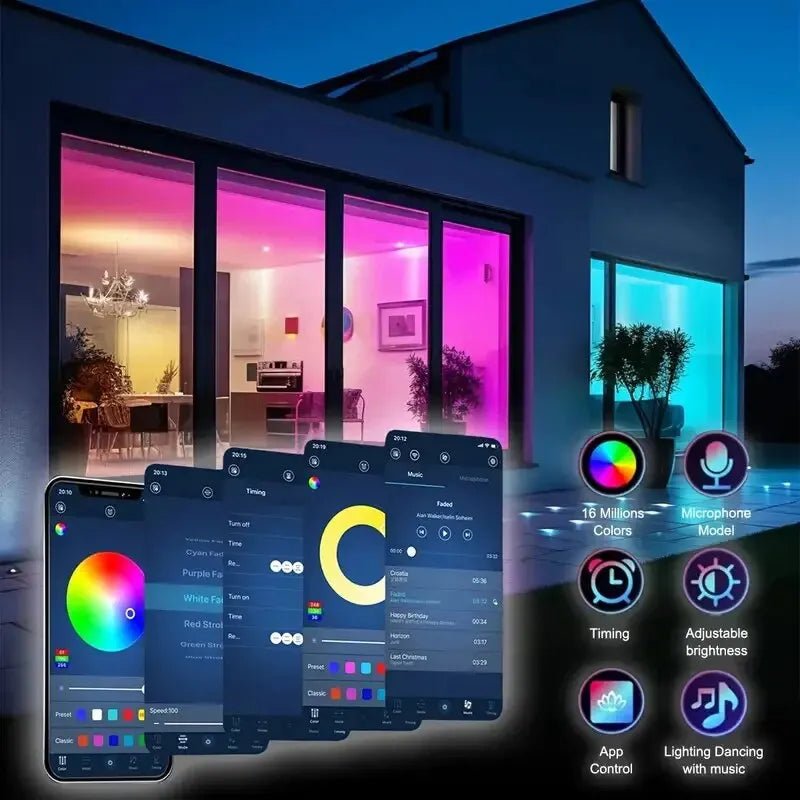 10 Metros Fita Flexível LED RGB - Wifi ou Bluetooth