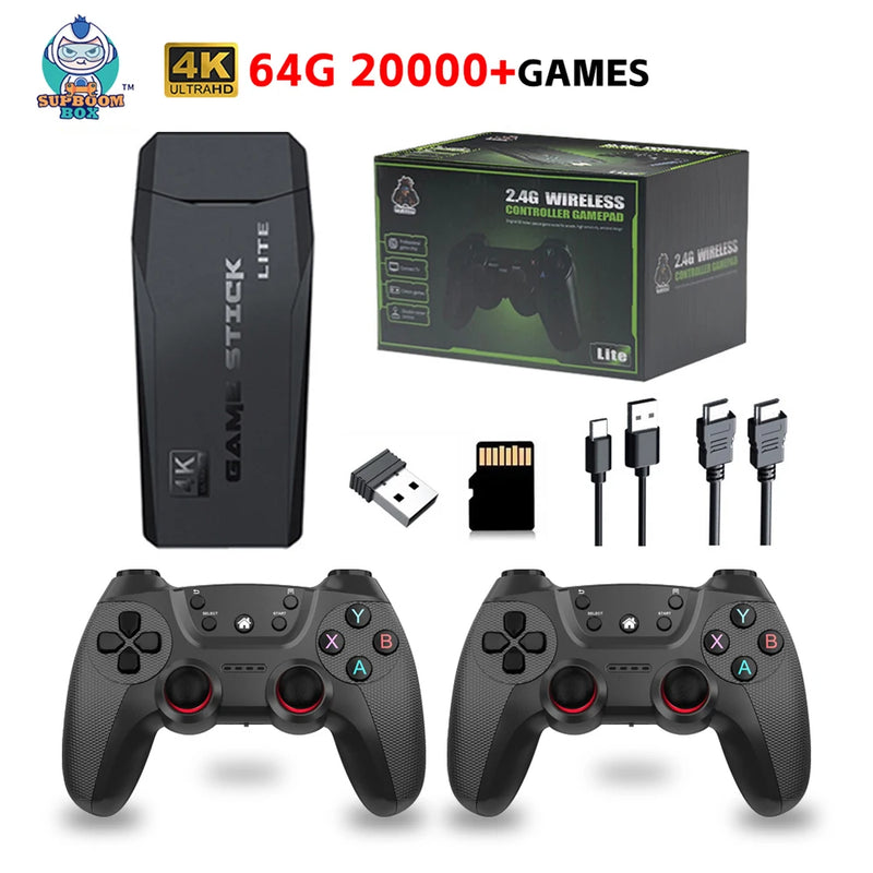 SUPER GAME STICK RETRÔ 4K + 2 CONTROLES [FRETE GRÁTIS]