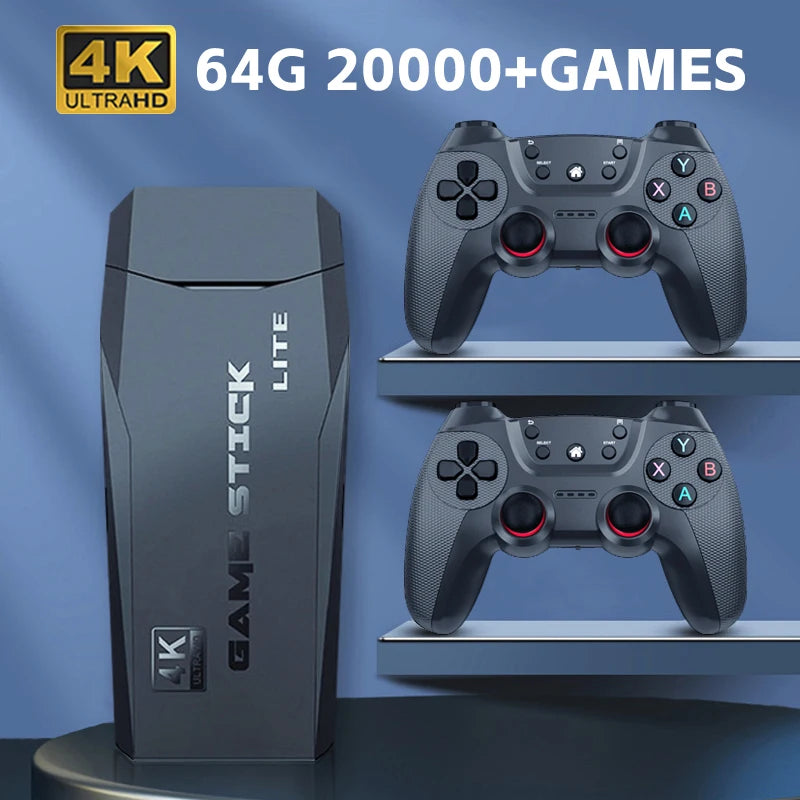 SUPER GAME STICK RETRÔ 4K + 2 CONTROLES [FRETE GRÁTIS]